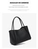 Women's High-End Soft Leather Tote Bag - Large Capacity, Small Niche Design for Commuting