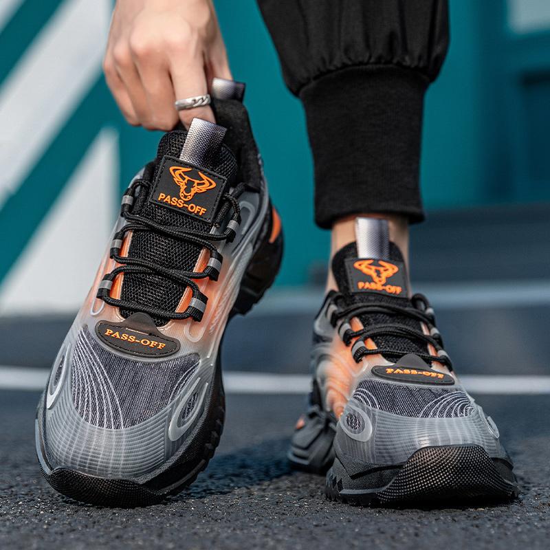 Fashion Fashion mesh surface light casual sports shoes summer men's breathable vulcanized shoes walking running work men's shoes