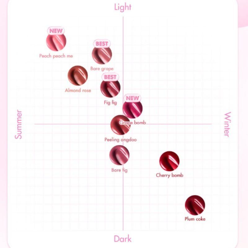 rom&nd Juicy Lasting Tint – Glossy Long-Lasting Hydrating Lip Tint (35 Color Options)