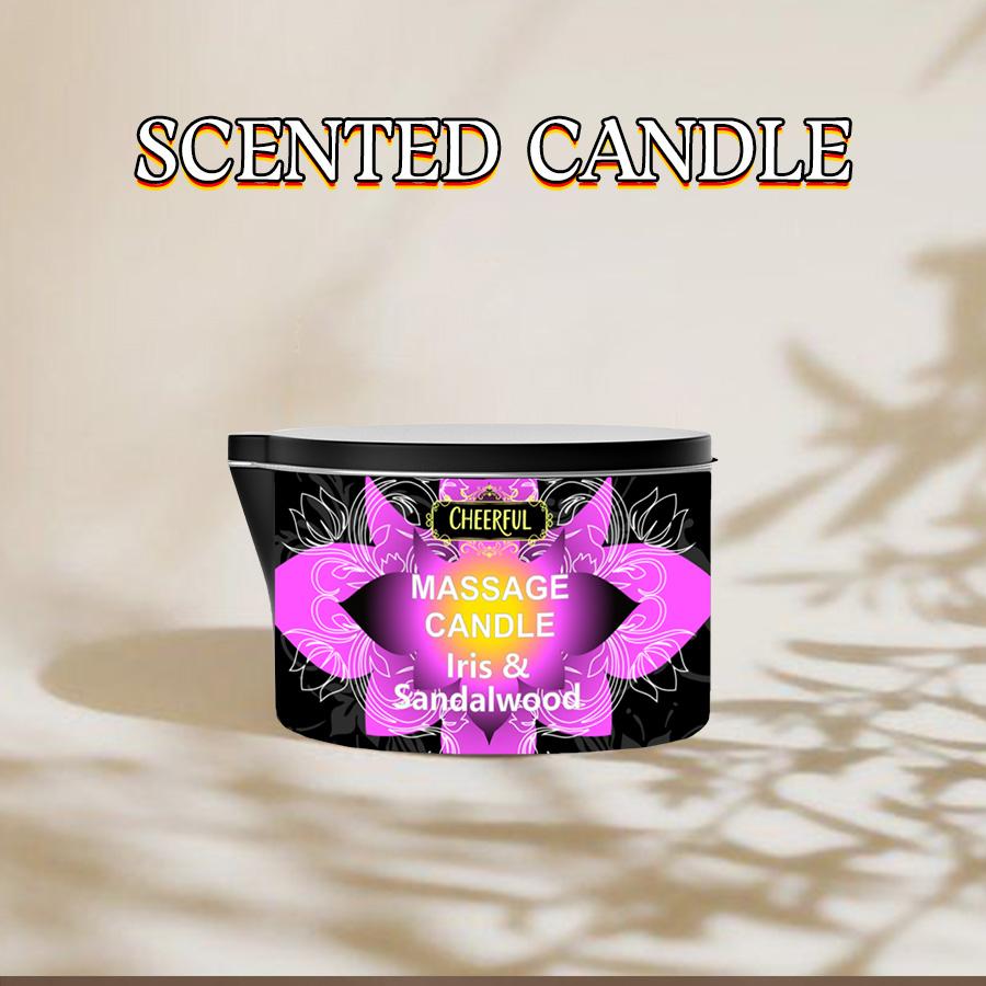 1pcs Massage essential oil candle Scented Candle, creative anti-scalding iron can candle,A Perfect Gift For Family And Friend