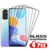 4/3/2/1PCS Full Cover Glass For Redmi Note 11 Glass Xiaomi Redmi Note 11 Glass 9H HD Screen Protector Redmi Note 11 Pro Plus 11S