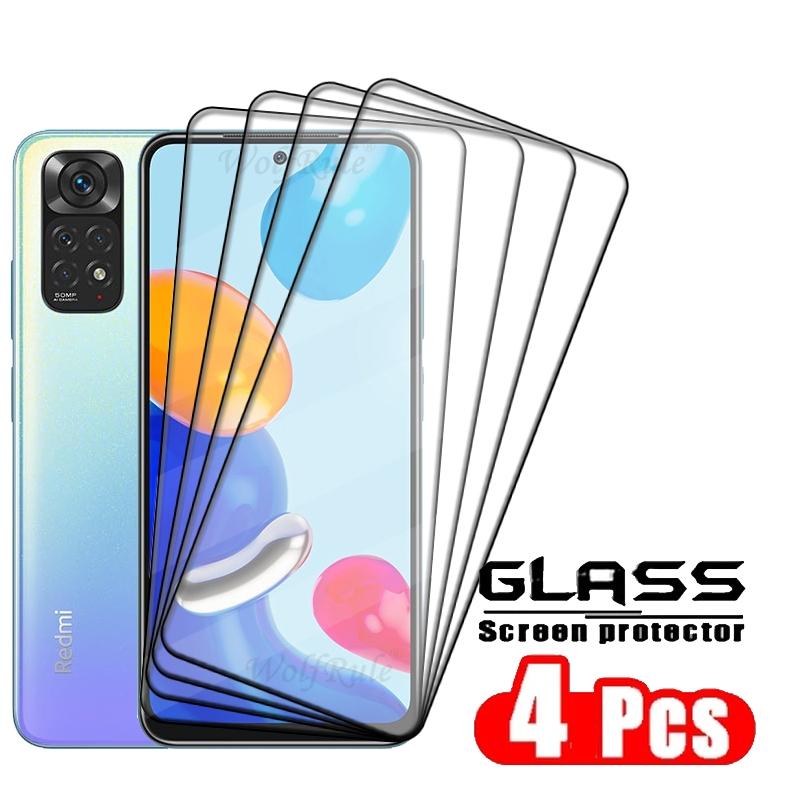 4/3/2/1PCS Full Cover Glass For Redmi Note 11 Glass Xiaomi Redmi Note 11 Glass 9H HD Screen Protector Redmi Note 11 Pro Plus 11S