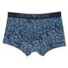 Emporio Armani ALL OVER CAMOU Camo Boxer Shorts, Front Closure, Men's, EU Size, Navy, 54045099