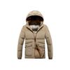 Lightweight Cotton Coat Men's Winter Solid Color Graphene Slim Fit Removable Hat Thickened Hooded Jacket Men