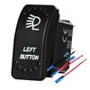 Waterproof White LED Rocker Switch for Light Bar Spot Lights 5P/7P ON-OFF-ON 12V/24V Heavy Duty for Car Boat Truck SUV 4x4 Hilux