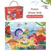 Educational Dinosaur Cartoon Jigsaw Puzzle for Kids Ages 3-6 - Boxed Flat Toy