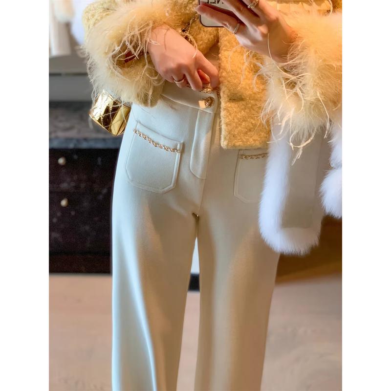 Women s Soft Thickened High-Waist Flared Jeans M