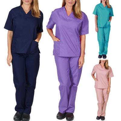 Doctor Workwear Κομψές τσέπες Ανδρικές Γυναικείες Ενδύματα εργασίας γιατρού V Τσέπες στον λαιμό Ελαστές ενδύματα εργασίας Γυναικείες στολές για την κοινότητα