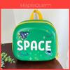 Children Rocket Space Backpack With Breathable Pvc Material For Kindergarten Use