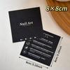 10 Sheets Press-On Nail Packaging Cards False Nail Design Swatch Display Handmade Manicure Sample Show Card For Salon