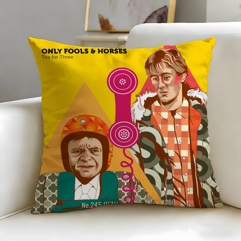 TV series Only Fools And Horses Cushion Cover Soft  EasyWash Pillow Case  Versatile for Couch Bed Travel and Office