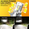 2pcs High Power H4 Car Light Headlight 12v 80w 12000lm Auto Lights LED Bulb Turbo Headlamp White High Low Beam Auto Halogen Lamp