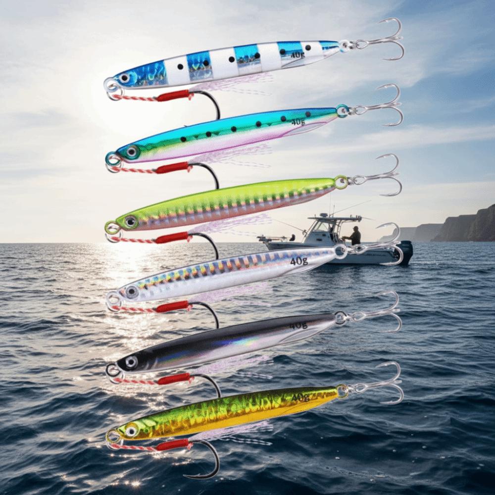 5pcs/box 40g Artificial Fishing Bait Set With Box Fishing Lures Kit  Fishing Tool