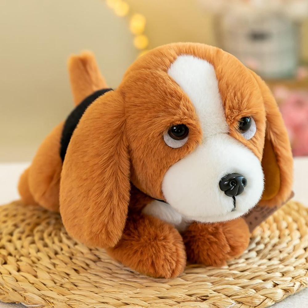 23CM Party Dog Plush Toy Corgi Bulldog Husky Cute Super Soft Birthday Gift Doll Send Friends Festive Decoration