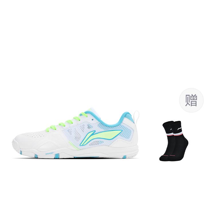 Men's Sneakers Li-Ning Li Ning Low top Table Tennis Shoes Unisex Standard White/Light Aqua Blue