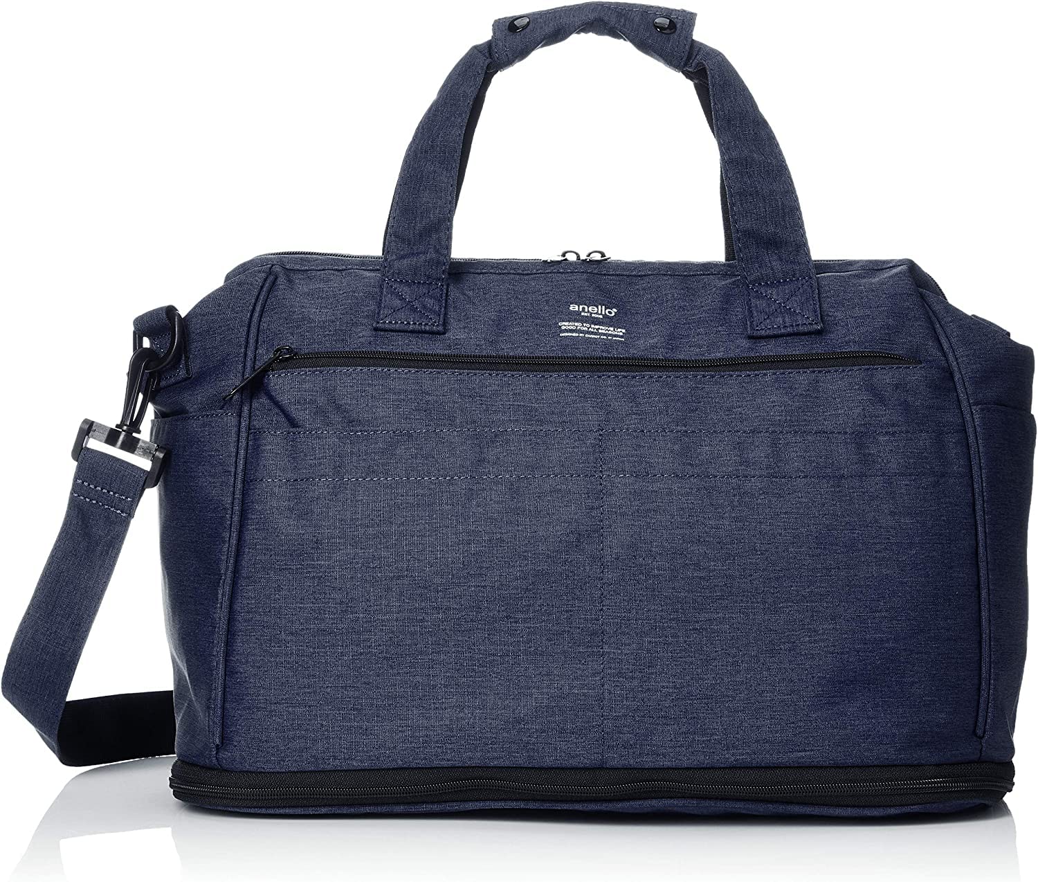 

Anello TRACK ATC2611Z Expandable Boston Bag with Water-Repellent Storage, Navy, One Size