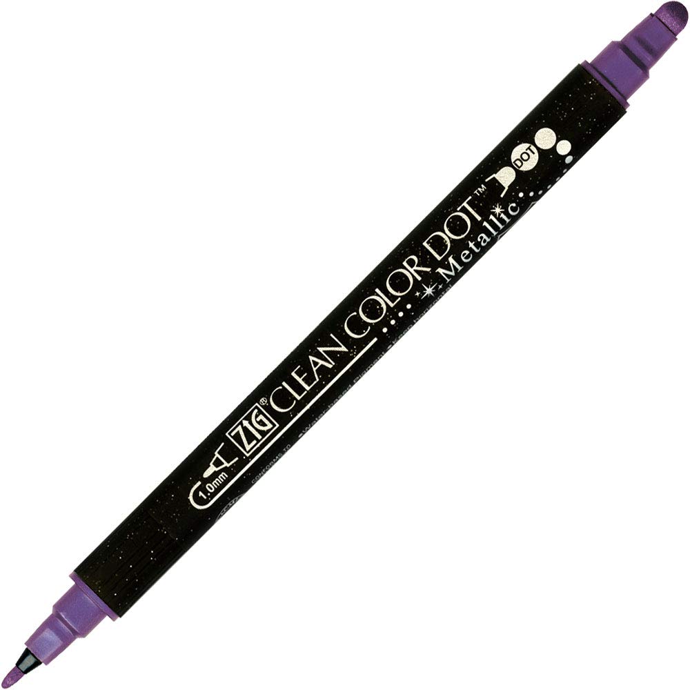 Kuretake ZIG Clean Color Dot Metallic 6-Color Water-Based Pen Set TC-8100/6V