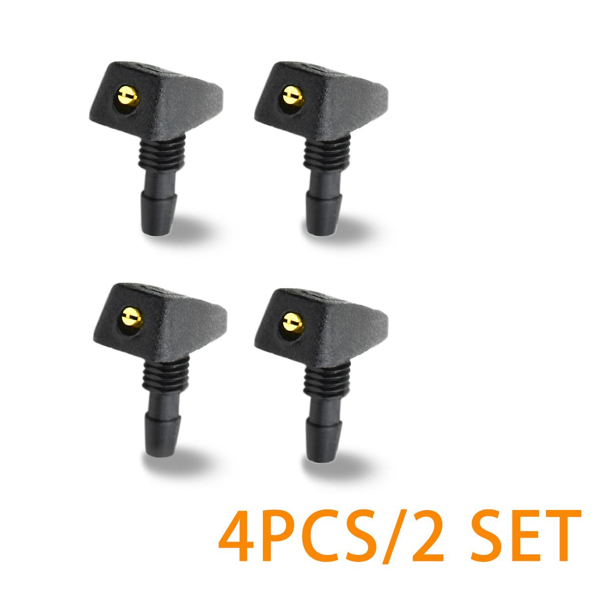 YONGRUN 1/2 комплекта форсунок омывателя стекол Replacement Automatic Windshield Washer Nozzle для автомобилей Подходит для большинства автомобилей 2set (4pcs)
