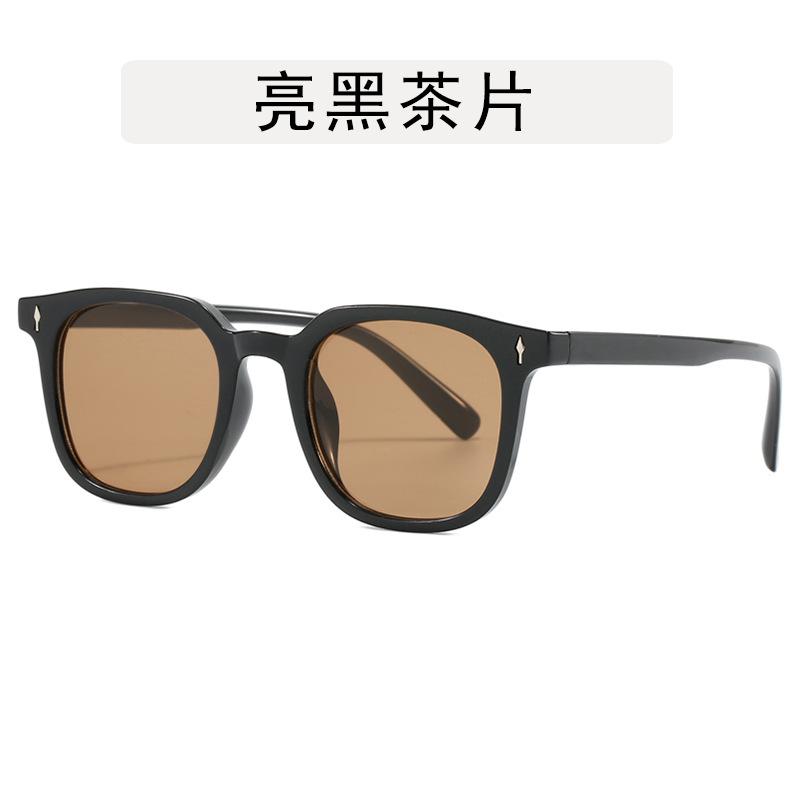 Korean Stylish Men's Glasses Square Shape Anti Blue Light Woman Glasses Frame Vintage Retro Style Man Glass