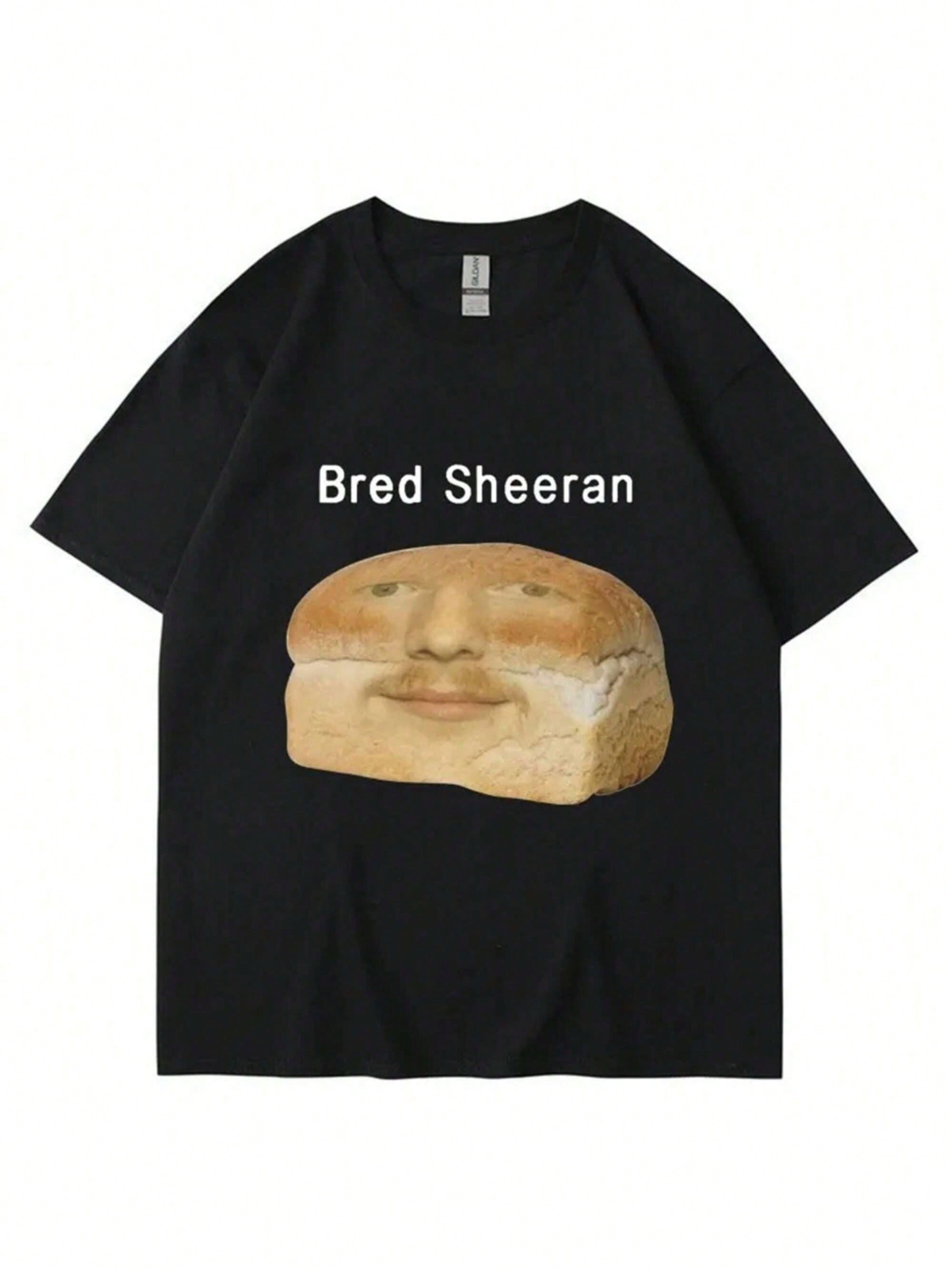 Funny Ed Sheeran Meme Print T Shirts Men Humor Creativity Short Sleeve Oversized Casual Spring Summer TShirt Versatile M