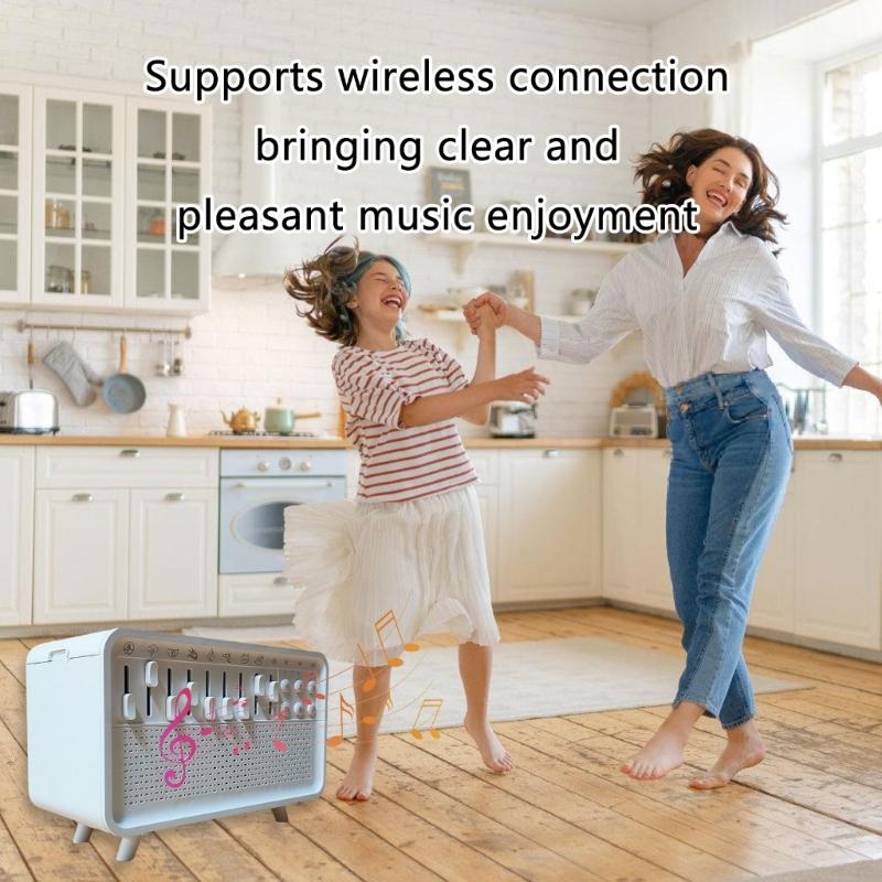 Multifunctional Aromas Humidifier and Night Lights with Bluetooth-compatible Speaker for Relaxing