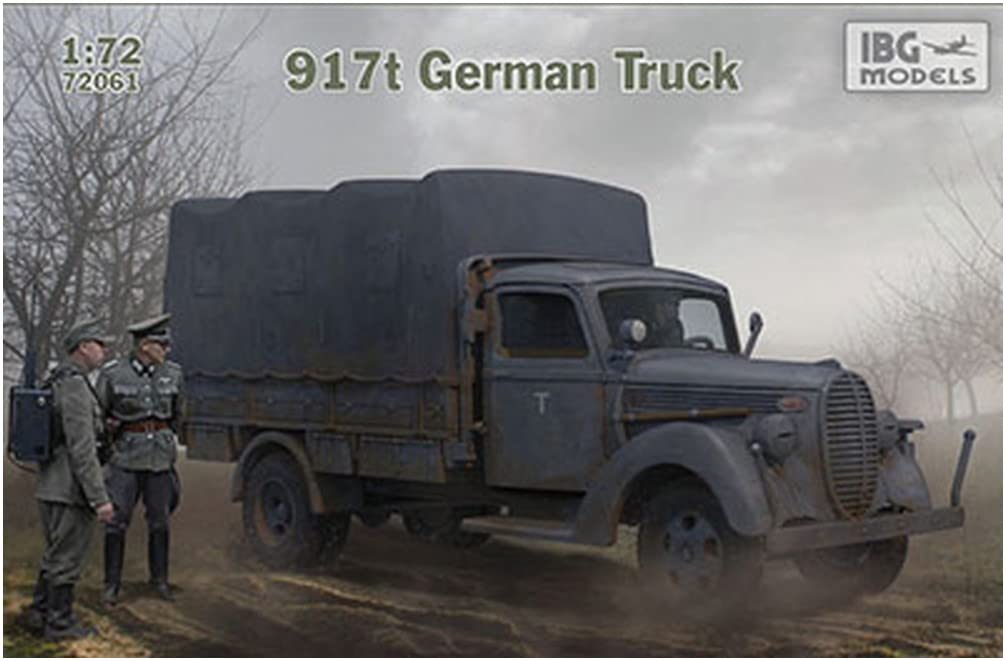 IBG 1/72 Maßstab Deutscher Ford G917 Militär 3-Tonnen-LKW Plastikmodellbausatz PB72061