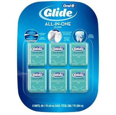 Oral B Glide Dental Floss Mint 44m(1Pack 6ea)Dental Care All-In-One Comfort Plus