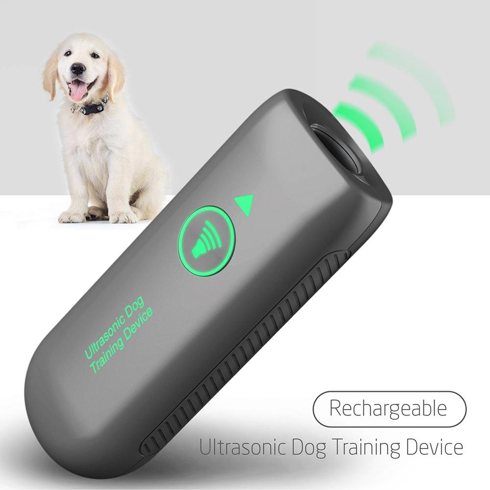 Dog Bark Deterrent Devices Rechargeable Ultrasonic Dog Barking Deterrent Handheld Portable Trainer Safe for Puppy Training Tools