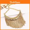 Geometric Alloy Necklace With Embedded Crystals For Unisex Fashion Accessory