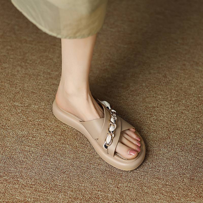 Мюли Krazing Pot из микрофибры с открытым носком на низком каблуке — фото 10