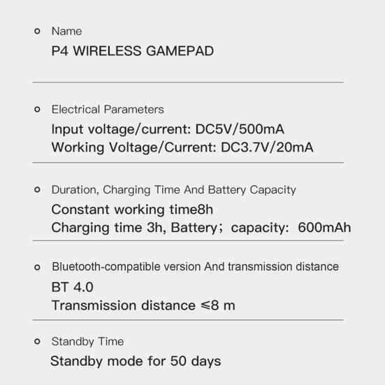 Gamepad Controller with Touch Panel Six-axis Somatosensory Dual Vibration No Delay Wireless Connection