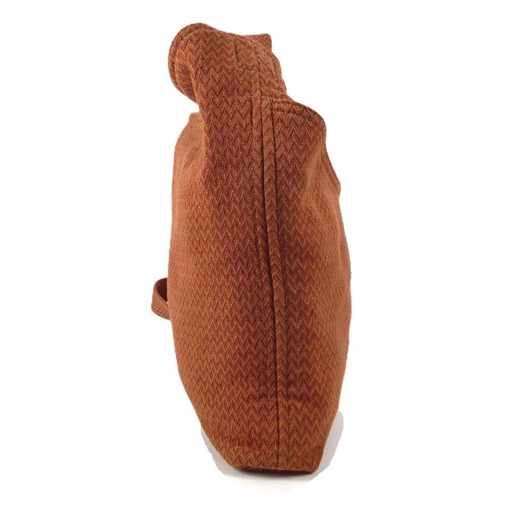 HERMES Sac de Pansage Crossbody bag Shoulder Bag Canvas Orange