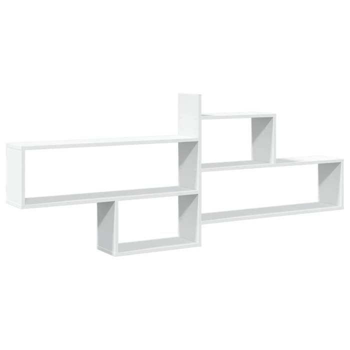 VidaXL Wall Shelf White 167.5x18x68 Cm Engineered Wood 853317