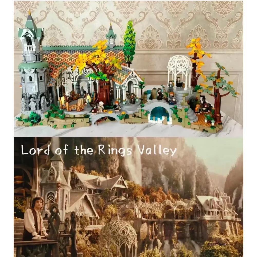 Neu In Kreative Experten Icons Film Herr der Ringe Bruchtal Schloss Modell Bausteine Stein 10316 Straßenansicht Spielzeug 6167St.