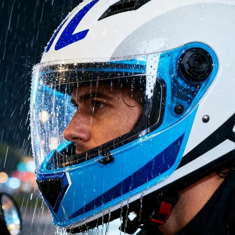 Anti-Fog Rainproof Film Motorcycle Helmet Clear Moto Safety Driving Helmet Accessories Helmet Lens Durable Nano Coating Sticker