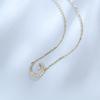 FANCIME 18K Gold Diamond Moon Necklace for Crescent Perfect for Gift Wrapping Included Women, Moon, Lab-Grown Diamonds, Mother's Day, Christmas,