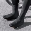 High Top Waterproof Cycling Shoe Cover With Elastic Cuff For Easy On Off Reflective Safety Features For Night Riding