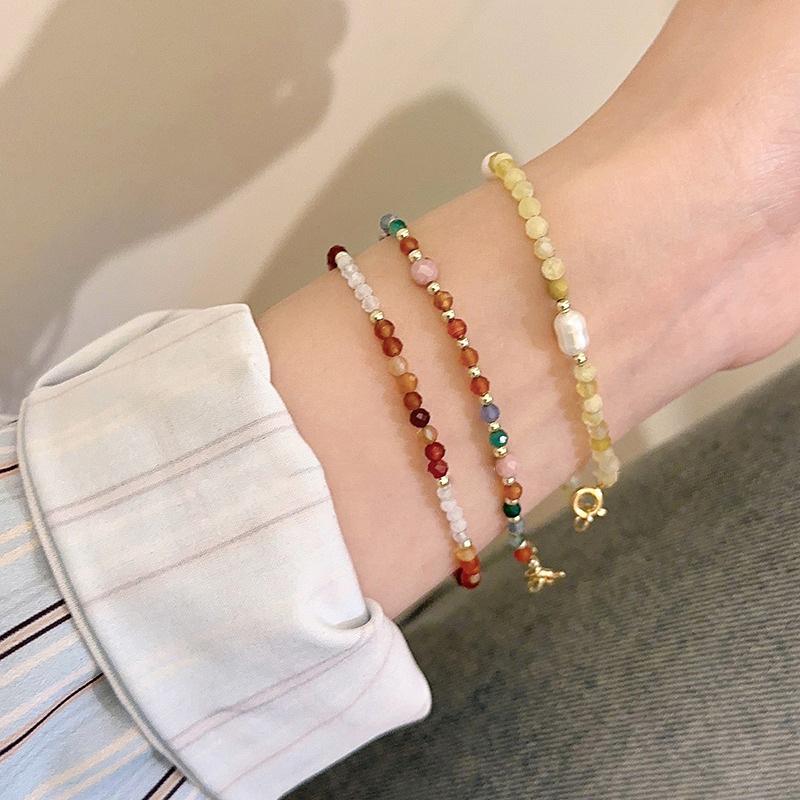 

Design Sense Stone & Freshwater Pearl Women s Bracelet: New Chinese Style, 2023