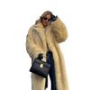 European and American temperament imitation fur fashion warm long top temperament comfortable new coat women