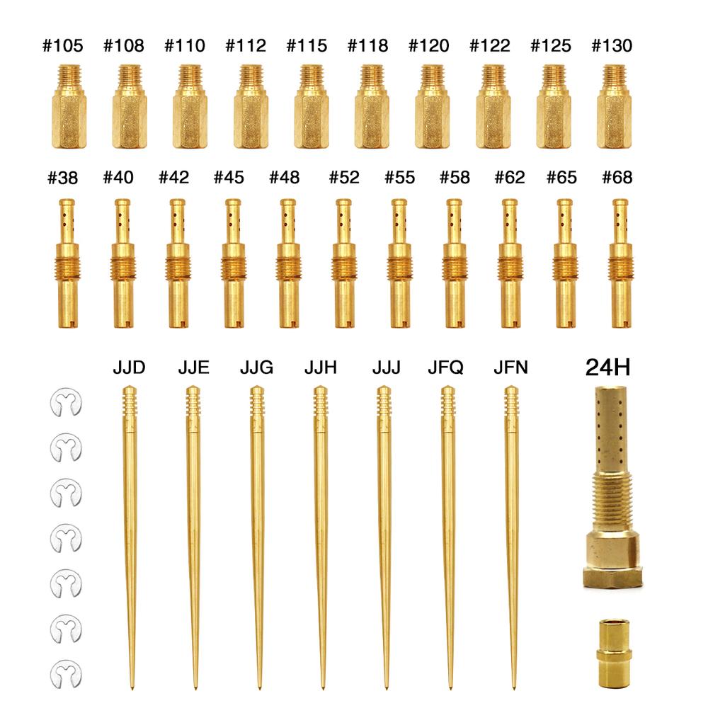 ZSDTRP PE 26-28 PWK 21-34 Carburetor Super Presisi Repair Kit with Slide Needle Pilot Main Jet Niddle House