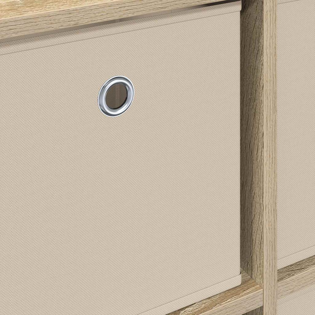 Sideboard with Drawers Sonoma Oak Finish 68.5 X 32 X 67 Cm