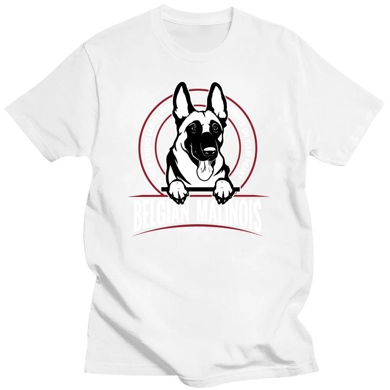 

Модные мужские футболки Футболка с коротким рукавом из хлопка с изображением бельгийской овчарки Лучший друг Футболка с изображением овчарки Одежда Идея для подарка XXXXXL серый