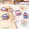 Cartoon Index Clamp Letter Clip Binder Clips Snacks Sealing Clip Transparent Clip Paper Clip