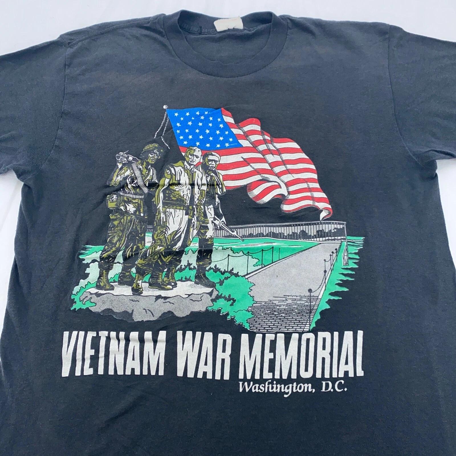 vintage 90s SOLDIERS VIETNAM WAR MEMORIAL WASHINGTON DC T-Shirt LARGE XL