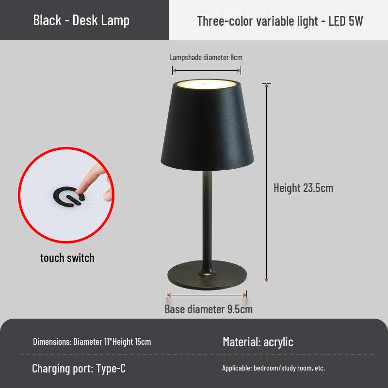 Rechargeable Wine Bottle Table Lamp: Night Light, Bar or Dining Decor, Bedside Lamp, Camping Atmosphere.
