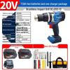 Taladro de impacto sin escobillas a batería Dongcheng 20V enchufe CN (adaptador incluido)