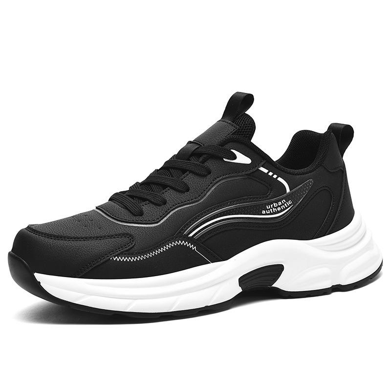 Men's Shoes New Autumn and Winter 4 Large Size 4 Men's Sports Shoes Leather Dad Shoes Casual Outdoor