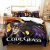 Anime GEASS C.C. CODE Bedding Set For Bedroom Soft Modern Bedspreads Comefortable Kids Duvet Cover Quilt Cover And Pillowcase