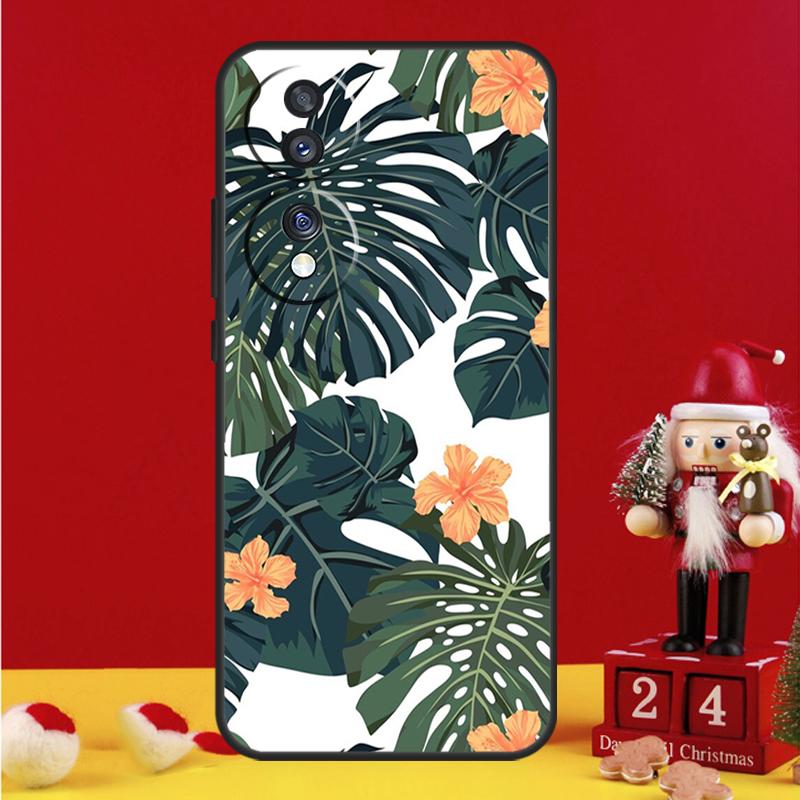 Tropical Paradise Hawaiian Flower Case For Honor Magic 7 6 8 Pro Honor Win X9a X9b X9c X9d X8c X8b 50 70 90 200 400 Lite Cover