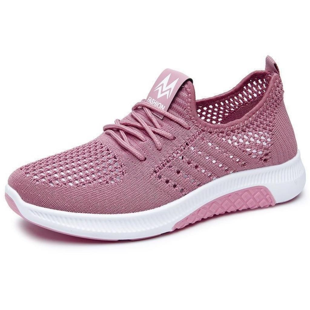 Summer Hollow Breathable Cloth Shoes with Mesh Surface, Soft Sole, Anti Slip, Versatile Casual Sports Women's Shoes